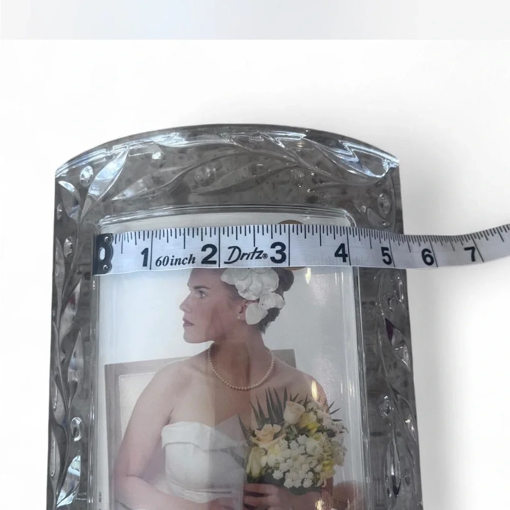 Cristal D’Arques genuine lead crystal curved double sided frame